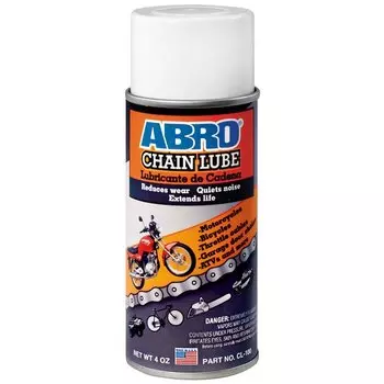 Смазка аэрозольная ABRO Chain Lube, для цепей, баллон 113г, арт. CL-100