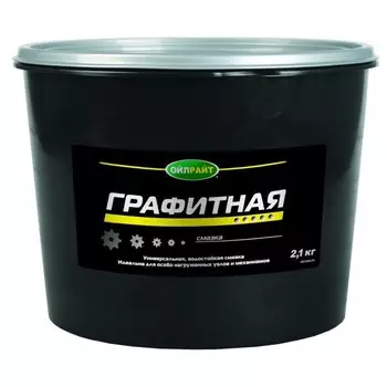 Смазка пластичная OilRight эксплуатационно-консервационная, многоцелевая, графитовая, противозадирная, ведро 2,1кг