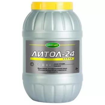 Смазка пластичная OilRight Литол-24 многоцелевая, водостойкая, банка 2кг