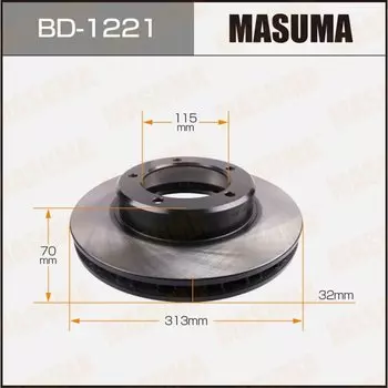 Тормозной диск Masuma, арт. BD-1221