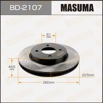 Тормозной диск Masuma, арт. BD-2107