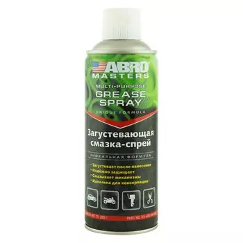 Смазка аэрозольная ABRO Masters Multi-Purpose Grease Spray, многоцелевая, загустевающая, водостойкая, баллон 420г, арт. GS-600-AM-R