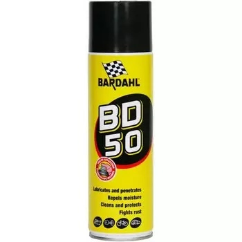 Смазка проникающая (жидкий ключ) Bardahl BD-50 многоцелевая, синтетическая, водостойкая, аэрозоль 500мл, арт. 3221