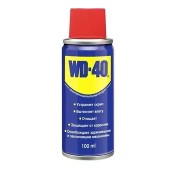 Смазка проникающая (жидкий ключ) WD-40, многоцелевая, антикоррозийная, аэрозоль 100мл