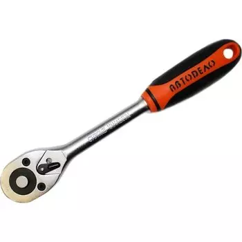Трещотка АВТОДЕЛО с фиксатором, под квадрат 1/2", длина 250мм, арт. АД-39728