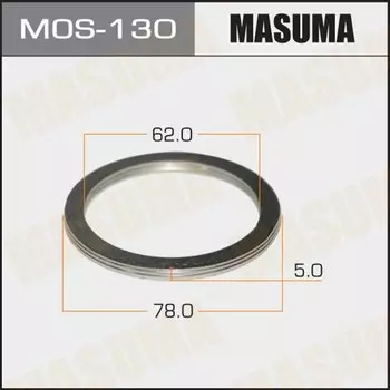 Упл.кольцо под выхл.коллект. "MASUMA" 62 х 78*