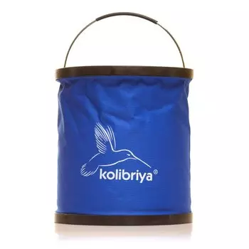 Ведро складное "Kolibriya" прорезиненое 11л (D25x4-28см)