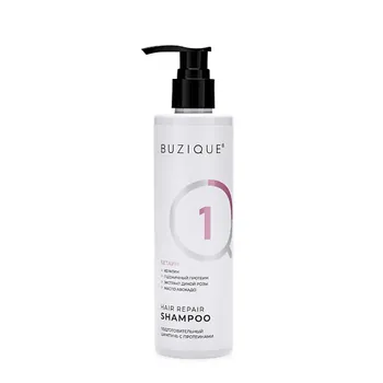 BUZIQUE Шампунь Hair Repair для кудрявых сухих и поврежденных волос с протеинами 250.0