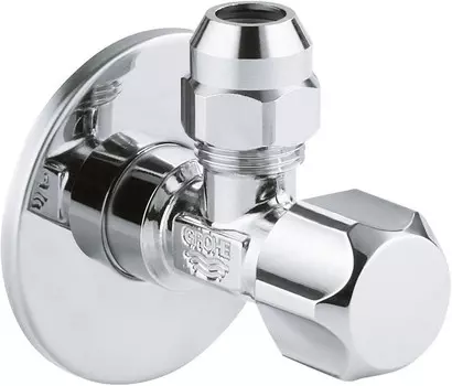 Угловой вентиль с металлической розеткой 1/2"х3/8" Grohe 2201800M