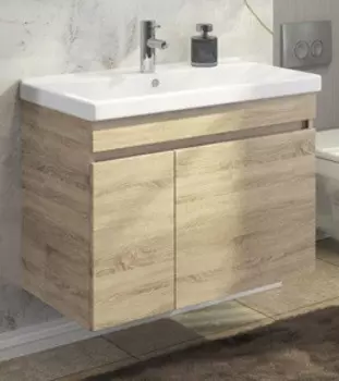 Тумба с раковиной дуб сонома 80 см Comforty Тромсе 00004142219