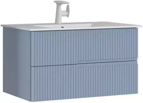 Тумба с раковиной голубой матовый 91 см ORKA Moonlight 5001501
