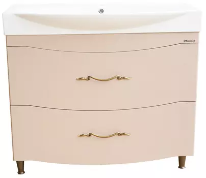 Тумба с раковиной капучино 103 см Bellezza Сесилия 4639718110457 + 4640021061800