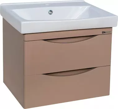 Тумба с раковиной капучино 60,5 см Bellezza Санриса 4630109180455 + 4690311076861