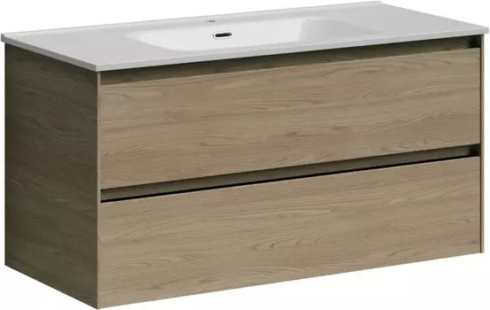 Тумба с раковиной карпатская ель 101 см Sancos Cento CN100KE + CN7003