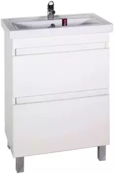 Тумба с раковиной ясень белый 60,5 см ASB-Mebel Коста