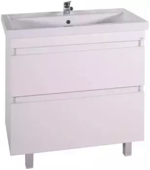 Тумба с раковиной ясень белый 81 см ASB-Mebel Коста