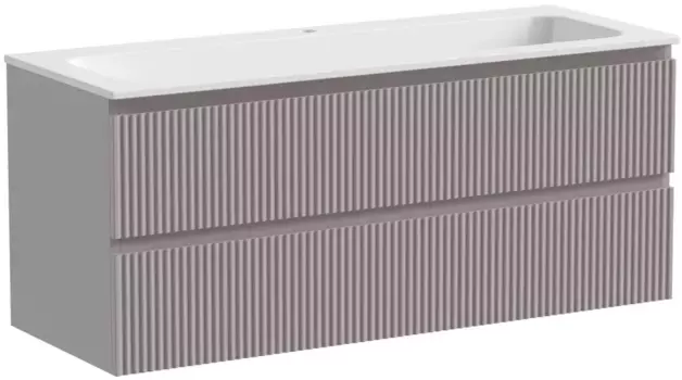 Тумба с раковиной серый матовый 121 см Sancos Snob R SNR120SM + CN7017