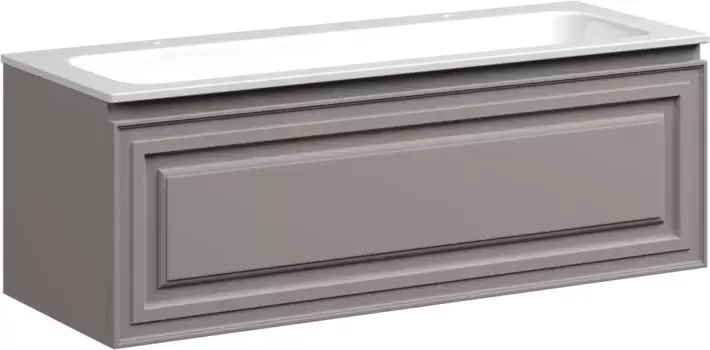 Тумба с раковиной серый матовый 121 см Sancos Very VR120SM + CN7016