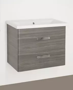 Тумба с раковиной шелк зебрано 80 см Style Line Лотос LC-00000491 + LC-00000156