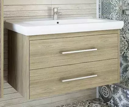 Тумба с раковиной швейцарский вяз 81 см Sanflor Ларго C0002119 + 4640021064733