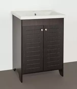Тумба с раковиной венге 60 см Style Line Кантри LC-00000027 + LC-00000155