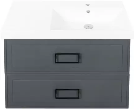 Тумба серо-зеленый матовый 87,6 см La Fenice Cubo Twin FNC-01-CUB-G-90-2