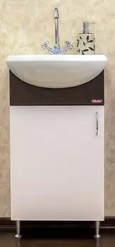 Тумба венге/белый 42,8 см L Sanflor Мокко H0000000581