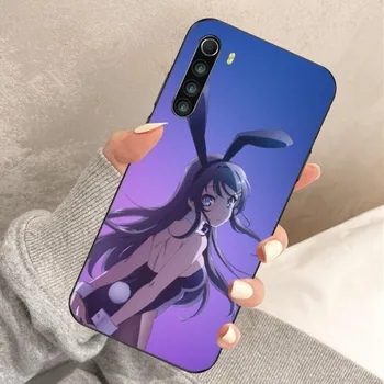 Чехол для телефона Anime Mai Sakurajima Girl для Xiaomi Redmi Note 11 10 9T 8 7 Pro Redmi 10 9 9A 9C 8 7 6, мягкий черный чехол для телефона Redmi Note11-11S 4G
