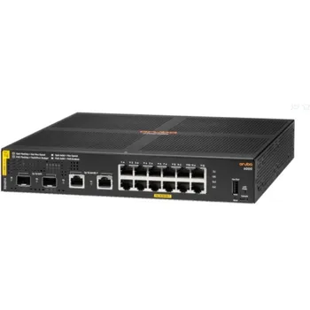 Коммутатор HPE Aruba 6000, управляемый, кол-во портов: 12, кол-во SFP/uplink: SFP 2x1 Гбит/с, установка в стойку, PoE: 12x30 Вт (макс. 139 Вт) (R8N89A)