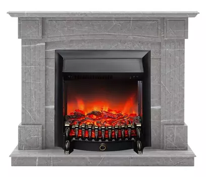 Каминокомплект VALLY R STD GR-F714 + FOBOS LUX BL