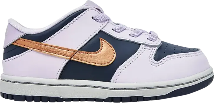 Кроссовки Nike Dunk Low SE TD 'Copper Swoosh', фиолетовый