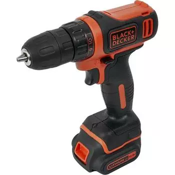 Шуруповерт аккумуляторный Black&amp;Decker BDCDD12 10.8 В Li-ion, 2х1.5 Ач