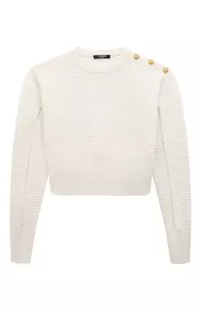 Шерстяной пуловер Balmain
