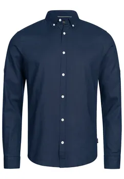 Рубашка на пуговицах классического кроя INDICODE JEANS Brayden, темно-синий