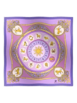 Платок Lion Zodiac Elios Milano, фиолетовый