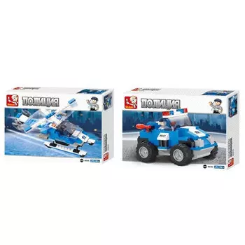Конструктор для мальчиков SLUBAN, пластик, 6+, 2 дизайна, Пол-M38-B0183,0185, 265-385