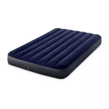 Кровать надувная, FIBER-TECH, 137х191х25 см, INTEX "Classic downy Фул", 64758