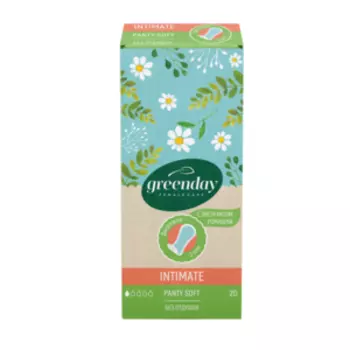Прокладки ежедневные Green Day Panty Soft, c экстрактом ромашки, 20 шт