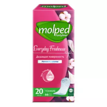 Прокладки ежедневные Molped Ежедневная свежесть, 20 шт
