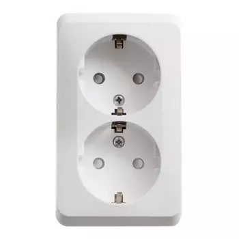розетка двойная РА16-008b Этюд Schneider Electric