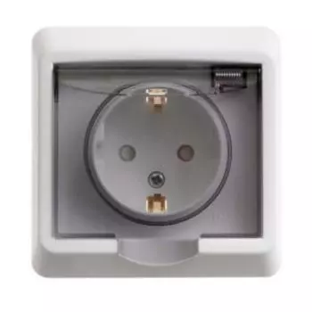 розетка одинарная PC16-044b IP44 Этюд Schneider Electric