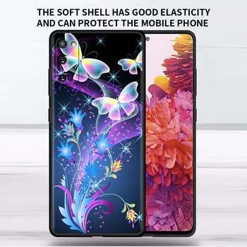 Мягкий чехол для Samsung Galaxy Note 20 Ultra 10 Plus Lite A50 A70 A20 A40 A20e 9 8 A60 A10e Чехол для телефона Diamond Flower Butterfly Samsung Note 8