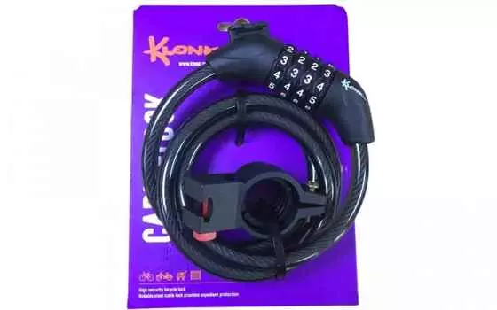 Замок противоугонный, 10 x 1200 мм, KLONK, 10330
