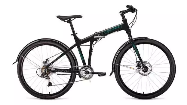 TRACER 26 2.0 disc (рост 19") 2020-2021, черный/бирюзовый, 1BKW1C467002