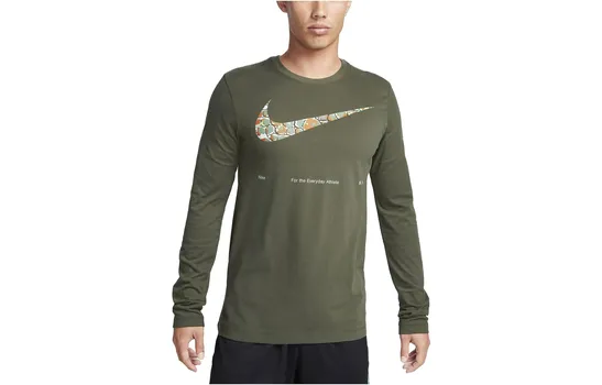 Футболка мужская зеленая Nike, зеленый
