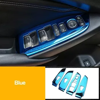 Для Honda Accord X 10th 2018-2022 подлокотник двери автомобиля из нержавеющей стали, панель переключателя окна, кнопки подъема, чехлы, отделка, аксессуары для интерьера чёрный