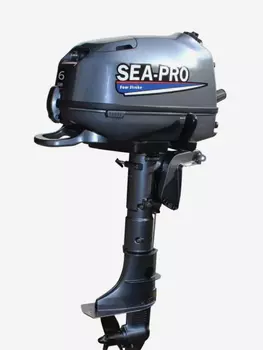 Четырехтактный подвесной лодочный мотор SEA-PRO F 6S, Черный