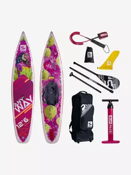Доска SUP надувная комплект SUP face Any Way 12'6"x32"x6", Красный
