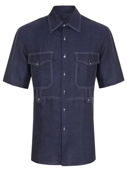 Рубашка Regular Fit льняная ERMANNO SCERVINO