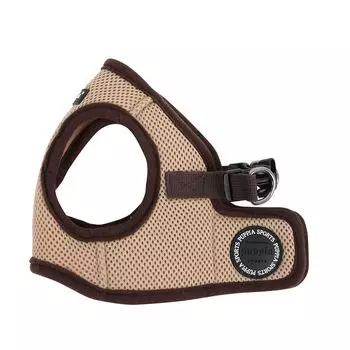 PUPPIA шлейка для собак Soft Vest (S, Бежевая)